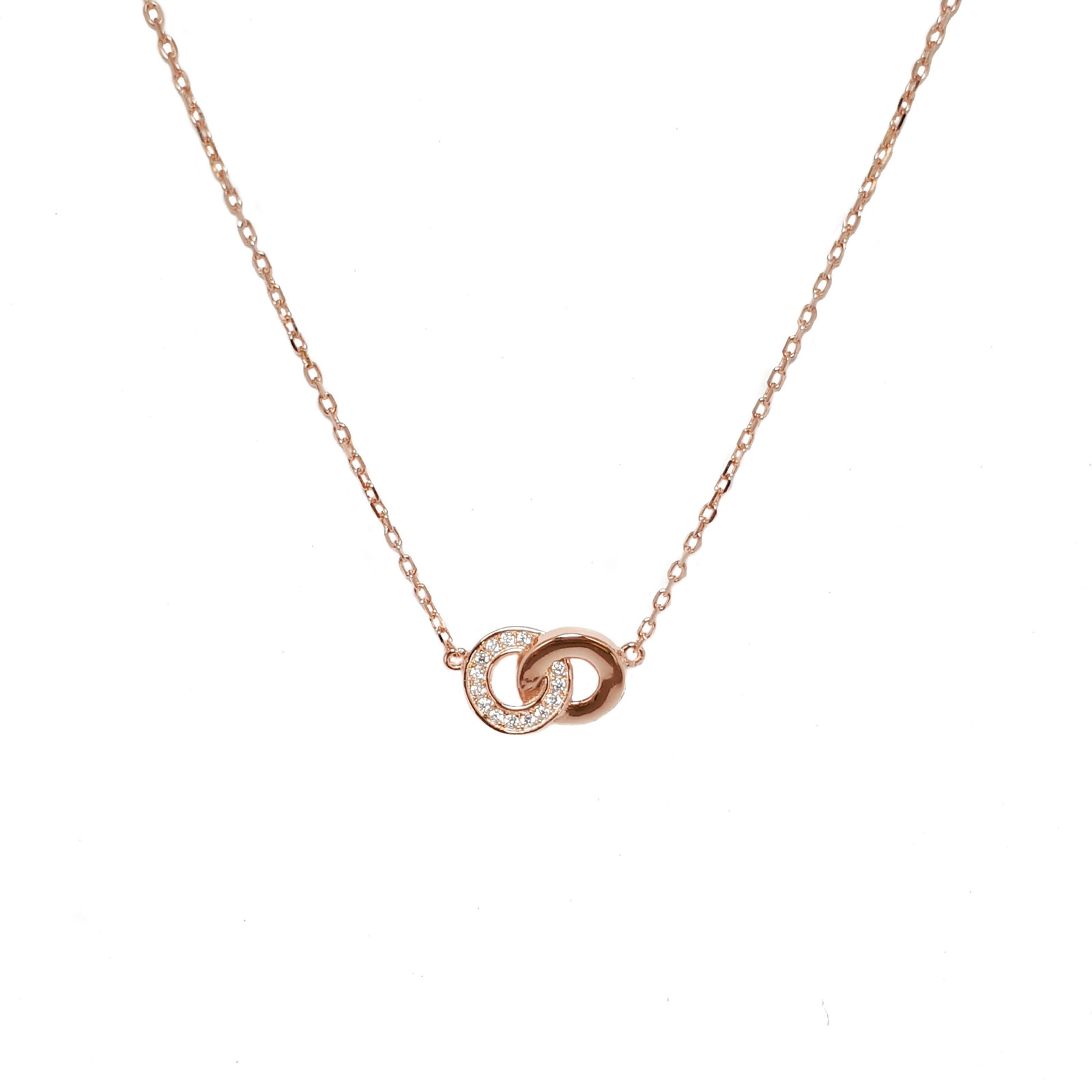 14K Rose Gold Fill hammered circle necklace choker small circle necklace  Rose Gold pendant minimal eternity jewelry gift Circle of Life yoga