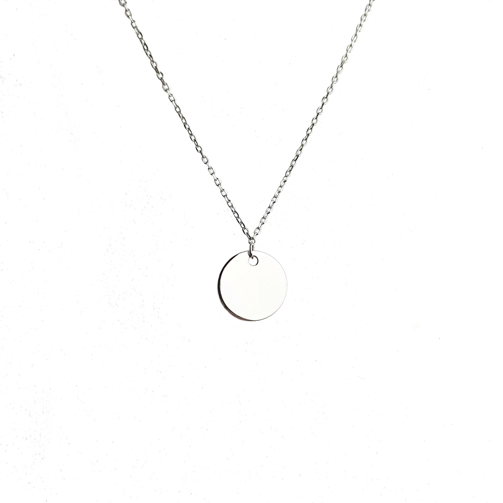 Hammered Sterling Silver Disc Necklace, Silver Circle Pendant, Handmade Silver  Disc Necklace on Chain, Hammered Silver Pendant - Etsy