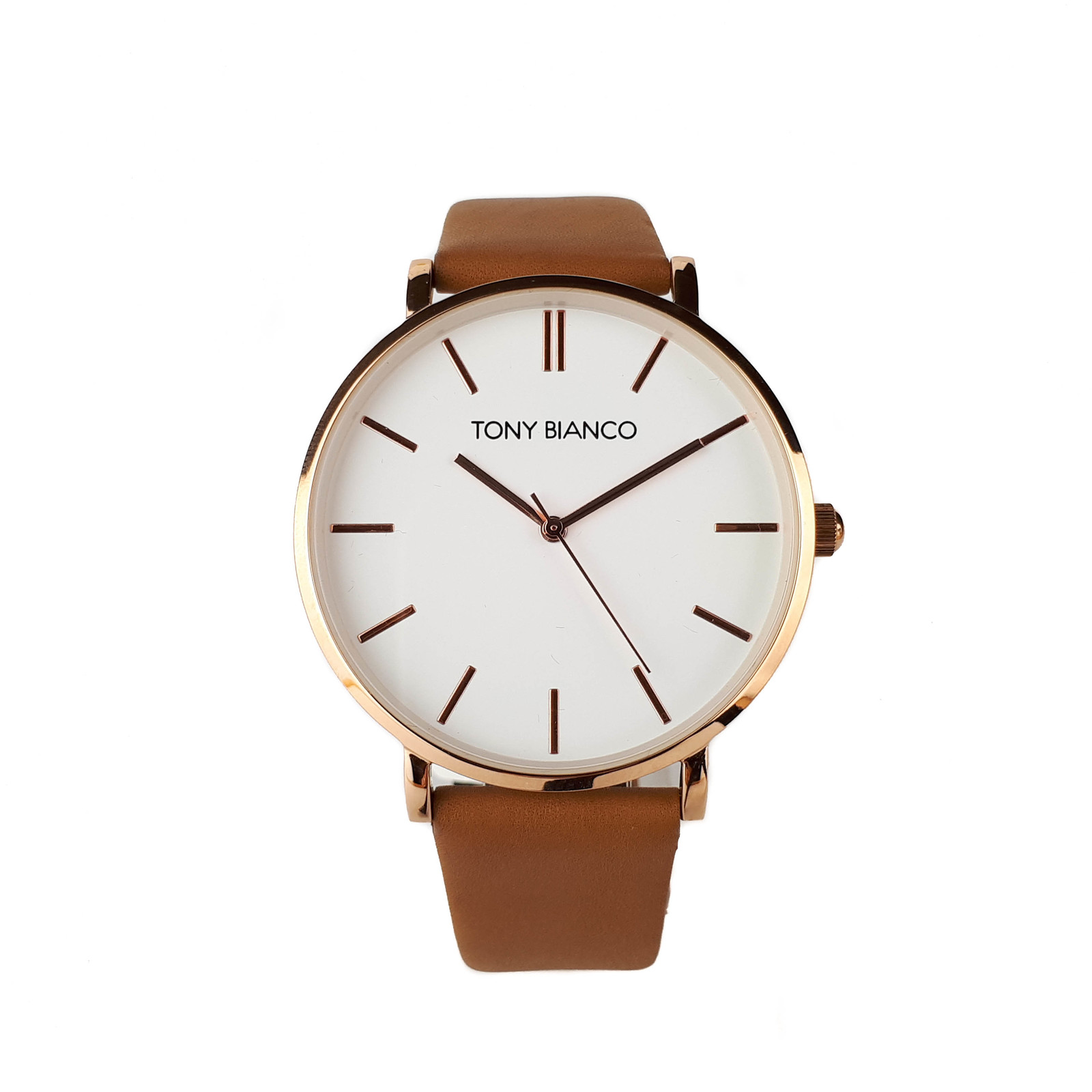 tan leather watch