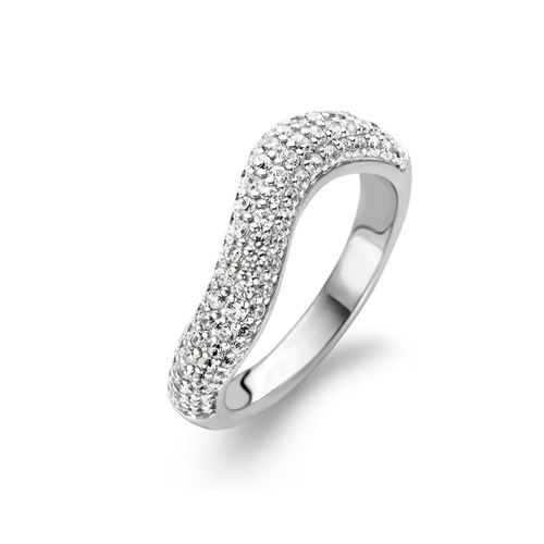 Sterling silver Cz Ti Sento Ring size 56 only