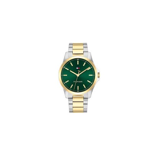 Tommy Hilfiger Two-Tone Steel Green Dial Men's Watch