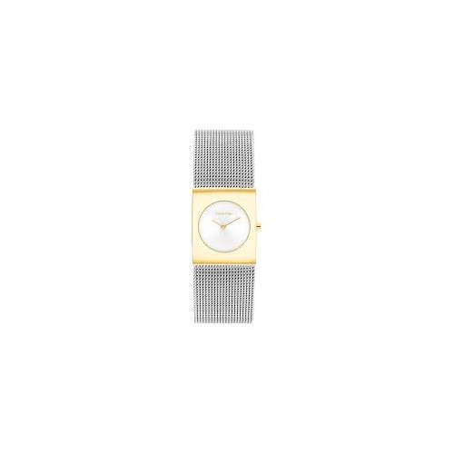 Calvin Klein Stainless Steel Mesh Silver White Dial Women's Watch
