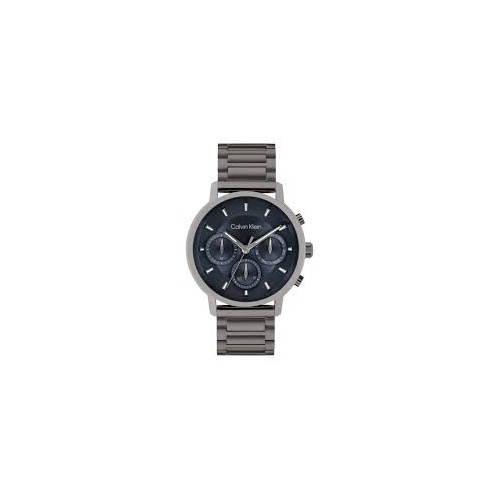 Calvin Klein Grey Steel Blue Dial Multi-function Men's Watch
