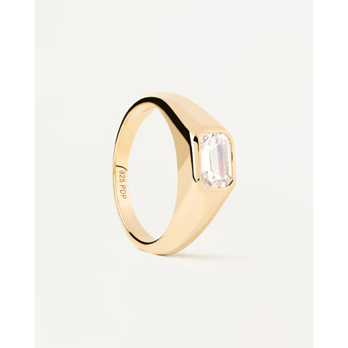 Octagon Shimmer Stamp Ring