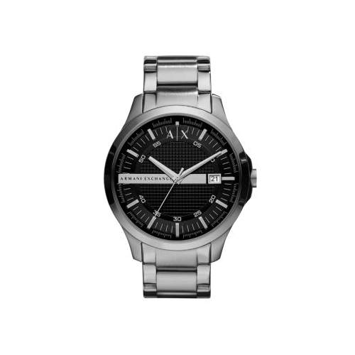ARMANI EXCHANGE HAMPTON STAINLESS STEEL WITH BLACK DIAL