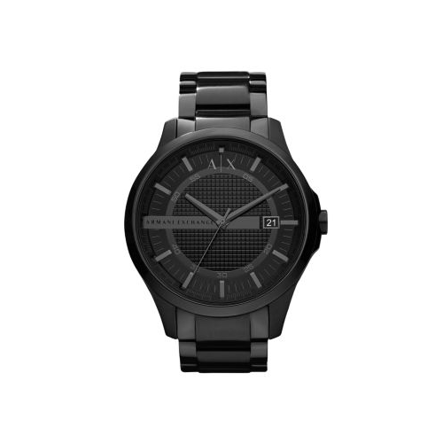 ARMANI EXCHANGE HAMPTON IP BLACK STAINLESS STEEL WATCH