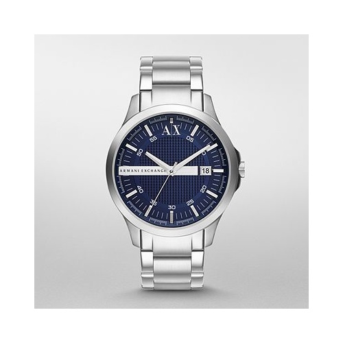 MENS ARMANI EXCHANGE HAMPTON S/STEEL BLUE DIAL WATCH