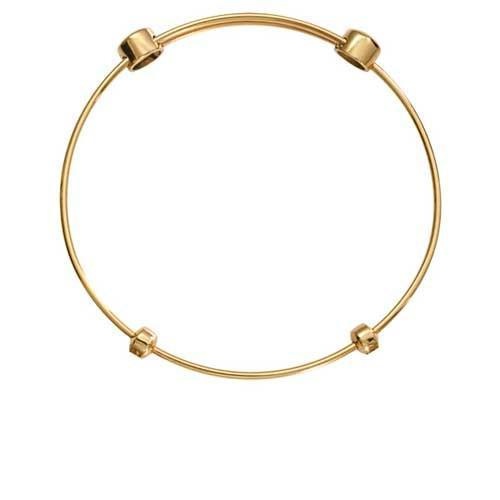 NIKKI LISSONI PLAIN GOLD BANGLE