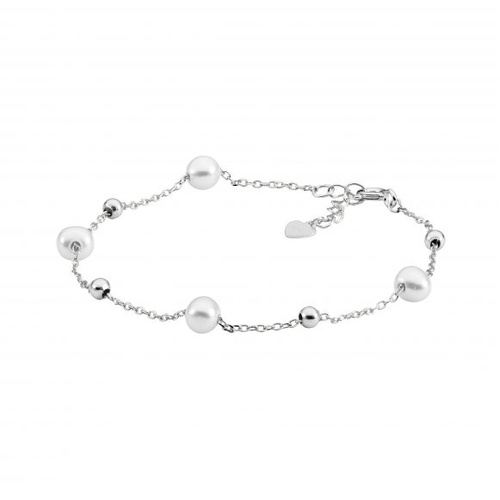 Ellani Sterling silver  bracelet featuring freshwater pearls