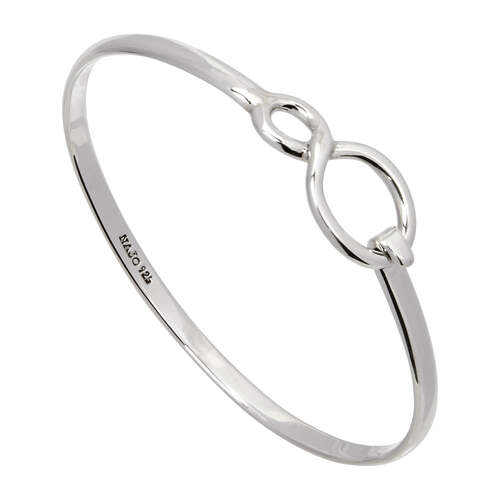 NAJO INFINITY SILVER TENSION BANGLE