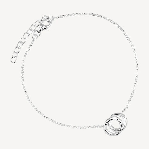 Embrace Bracelet Silver(17.5cm+ext)