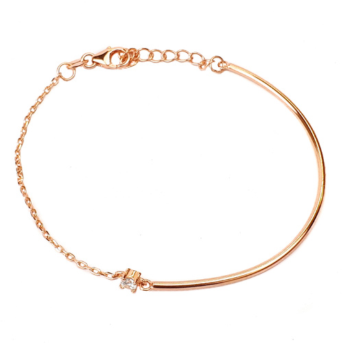 SANTO ROSE GOLD HALF BANGLE BRACELET