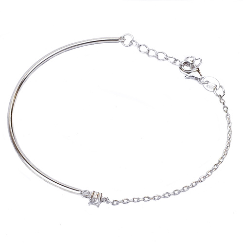SANTO STERLING SILVER HALF BANGLE BRACELET