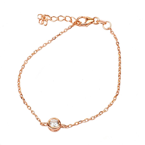 ROSE GOLD SINGLE CZ BRACELET