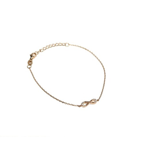 SANTO ROSE GOLD THIN INFINITY BRACELET