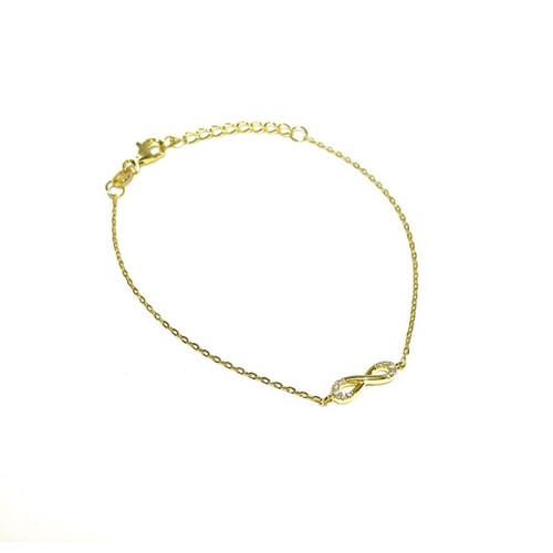 SANTO YELLOW GOLD THIN INFINITY BRACELET