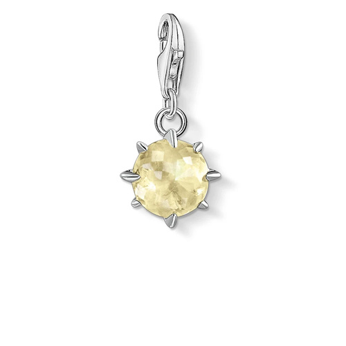 THOMAS SABO CHARM CLUB NOVEMBER LEMON QUARTZ CHARM