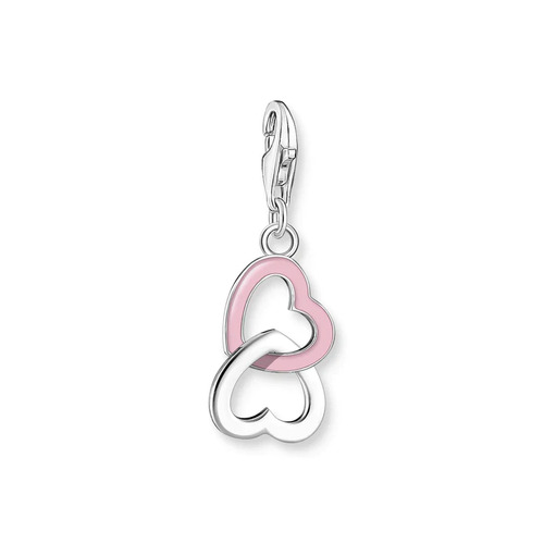 Charm pendant heart silver