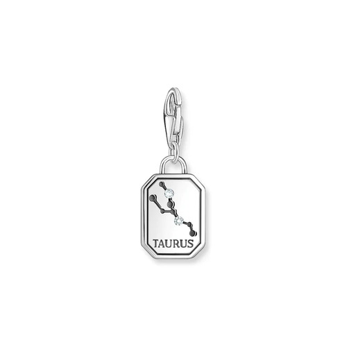 Thomas Sabo Charm Club Taurus Zodiac Sign Silver Charm Pendant
