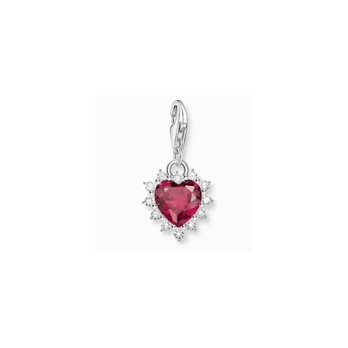 Thomas Sabo Charm with lab-grown sapphire red Heart