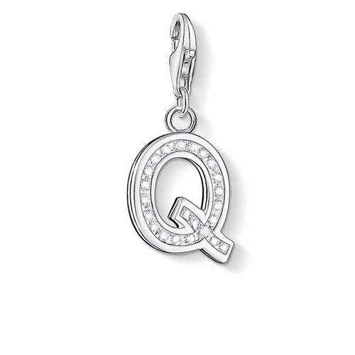 THOMAS SABO CHARM CLUB CUBIC ZIRCONIA LETTER Q