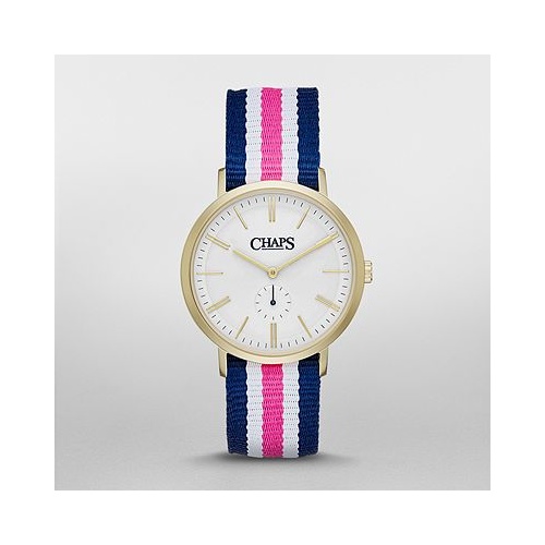 CHAPS DUNHAM STRIPED CANVAS WATCH CHP5005