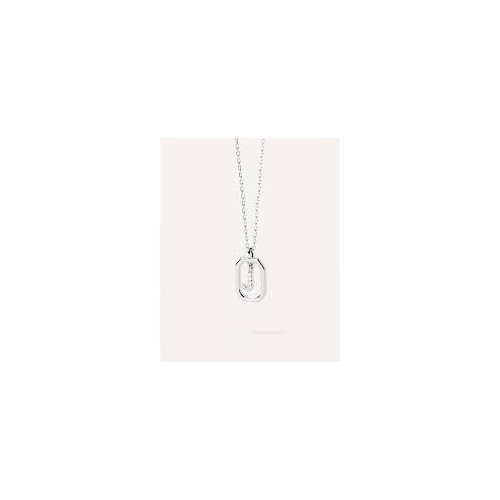 PDPAOLA LETTERS SILVER J NECKLACE