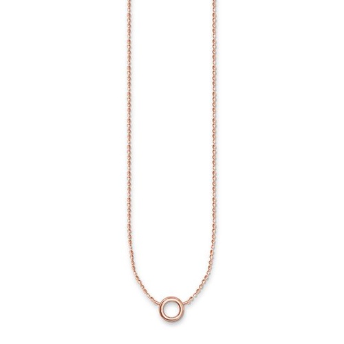 THOMAS SABO CHARM CLUB ROSE GOLD PLATED FINE NECKLACE