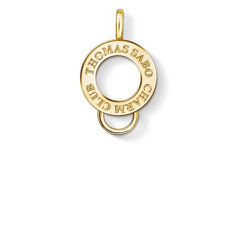 THOMAS SABO CHARM CLUB YELLOW GOLD PLATED  CHARM CARRIER