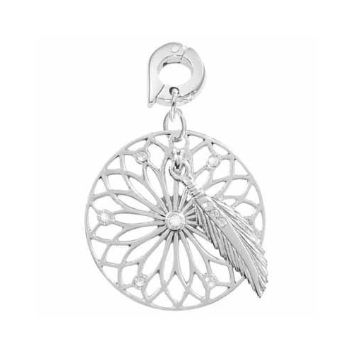 NIKKI LISSONI DREAMCATCHER SILVER CHARM 25mm