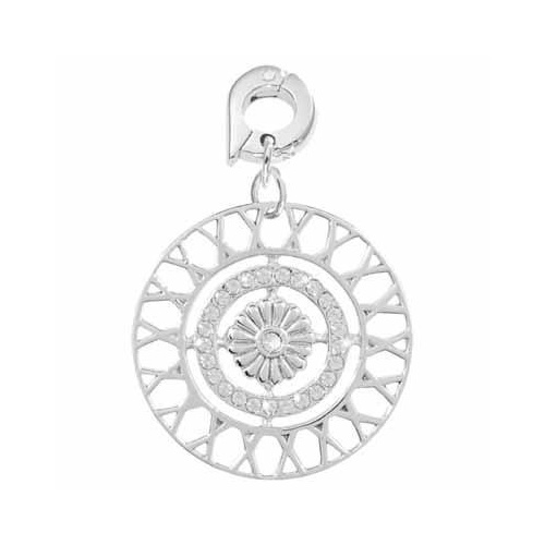 NIKKI LISSONI INNER POWER SILVER PLATED CHARM 25mm