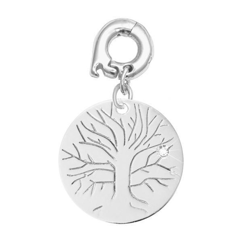 NIKKI LISSONI WISDOM TREE SILVER CHARM 20mm