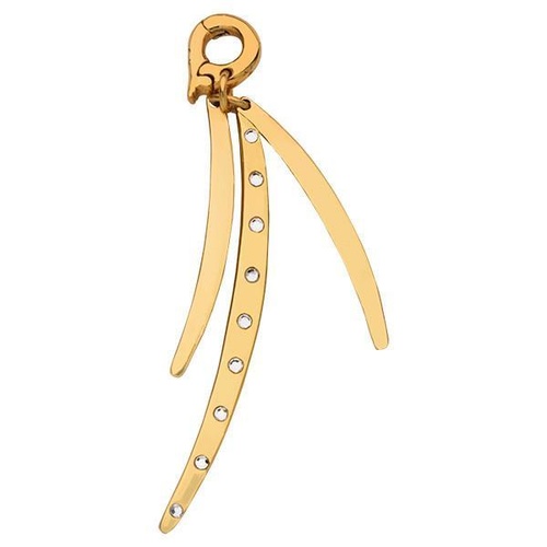 NIKKI LISSONI CHIC TASSLE SWAROVSKI CHARM 45mm