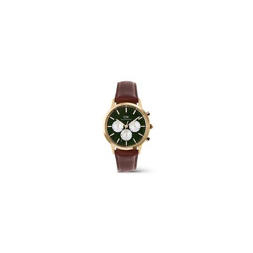 Daniel Wellington Iconic Chronograph St Mawes Emerald Panda Gold