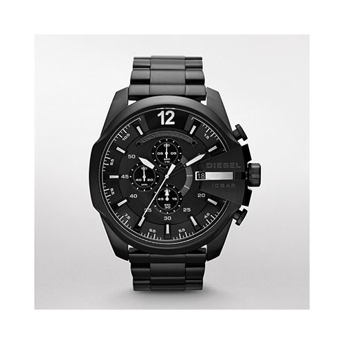 DIESEL MEGA CHIEF BLACK S/STEEL CHRONOGRAPH
