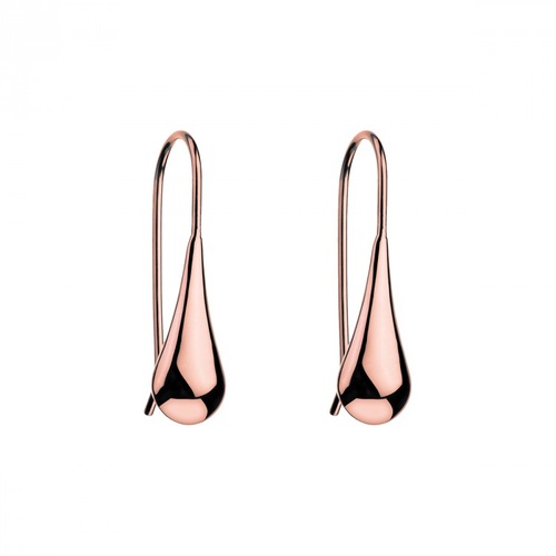 NAJO ROSE GOLD PLATED STERLING SILVER TAPERED DROP EARRINGS