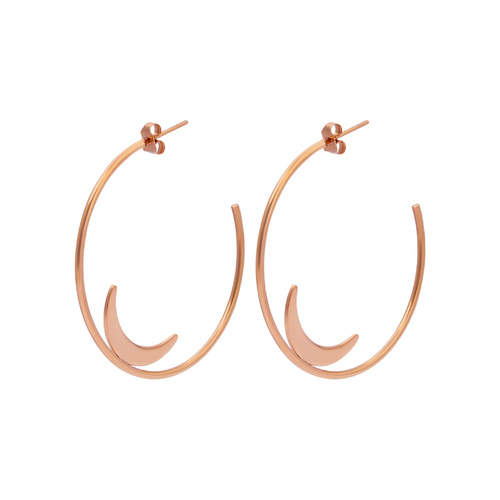 PASTICHE ROSE GOLD SUMMER MOON EARRINGS