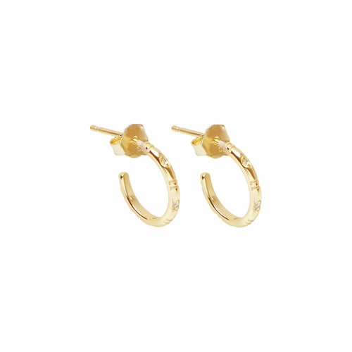PASTICHE YELLOW GOLD PLATED S/SIL FALLING LIGHT EARRINGS