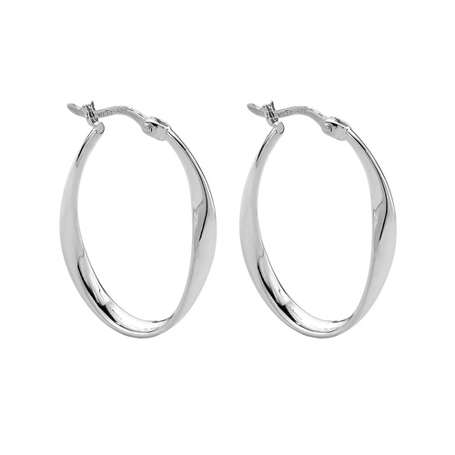 NAJO S/SIL CINTA HOOP EARRINGS
