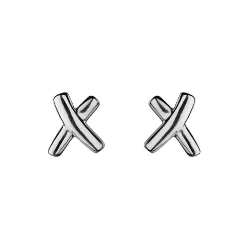 NAJO S/SIL KISS STUD EARRING
