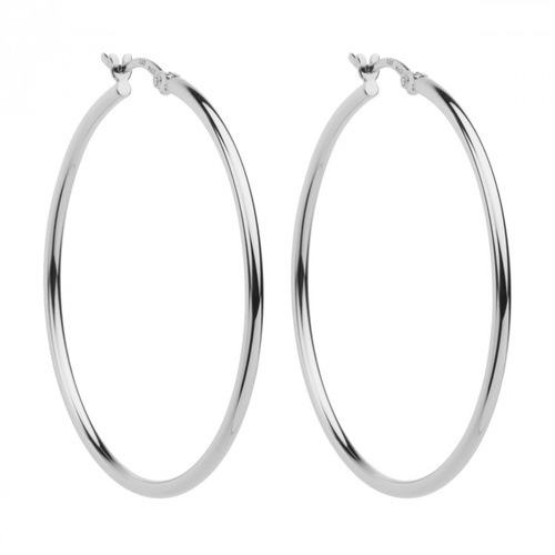 NAJO STERLING SILVER 45MM HOOPS