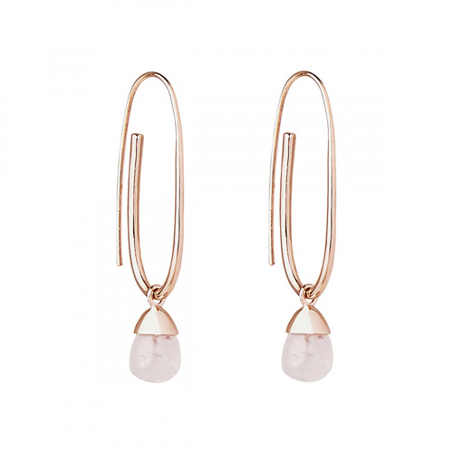 NAJO RAMONA ROSE QUARTZ EARRINGS