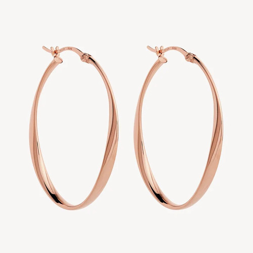 Cinta Large Hoop Earring Rose Gold