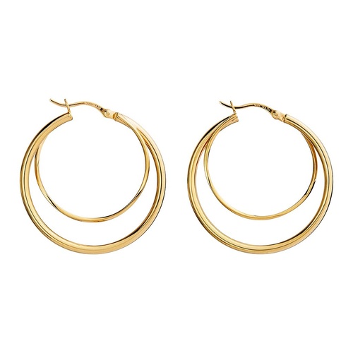 Najo Whirlpool Gold Tone Hoop