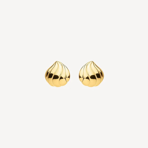 Murmur Stud Earring Yellow Gold