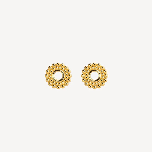 Najo Nectar Stud Earrings Yellow Gold
