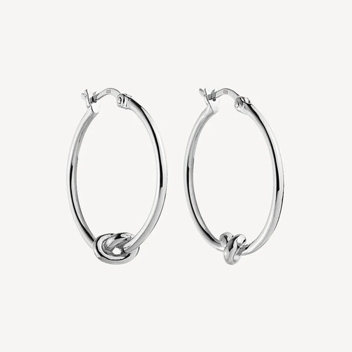Nature’s Knot Hoop Earring Sterling Silver