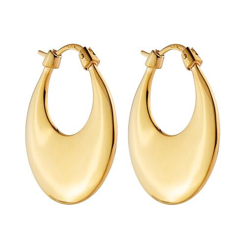 Najo Cresence Hoop Earrings Yellow Gold