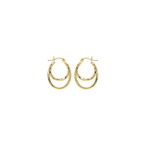 Najo Sea of Change Yellow Gold Hoop Earrings