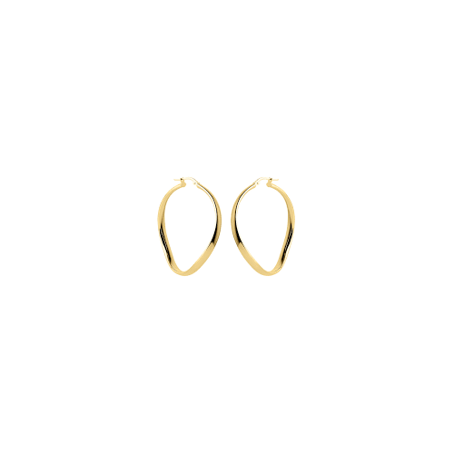 Najo Odyssey Yellow Gold Hoop Earrings